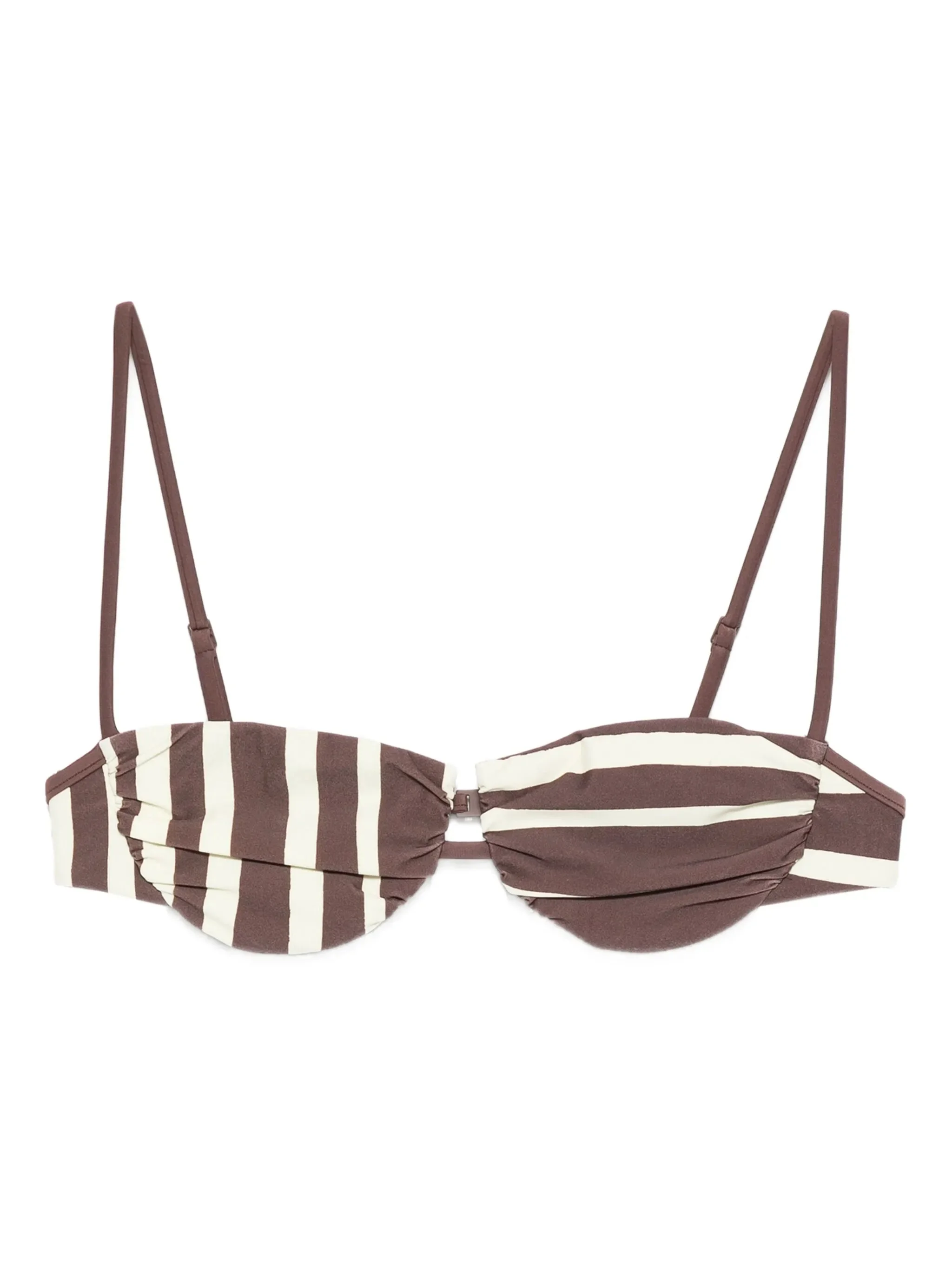 Linocut striped bikini top - 1