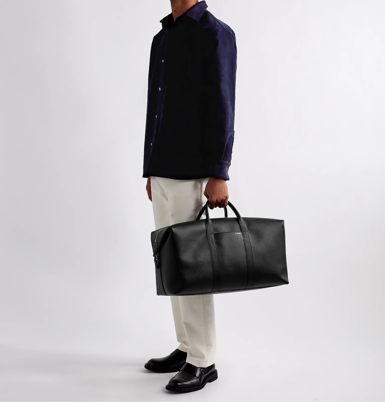 Textured-Leather Holdall - 2