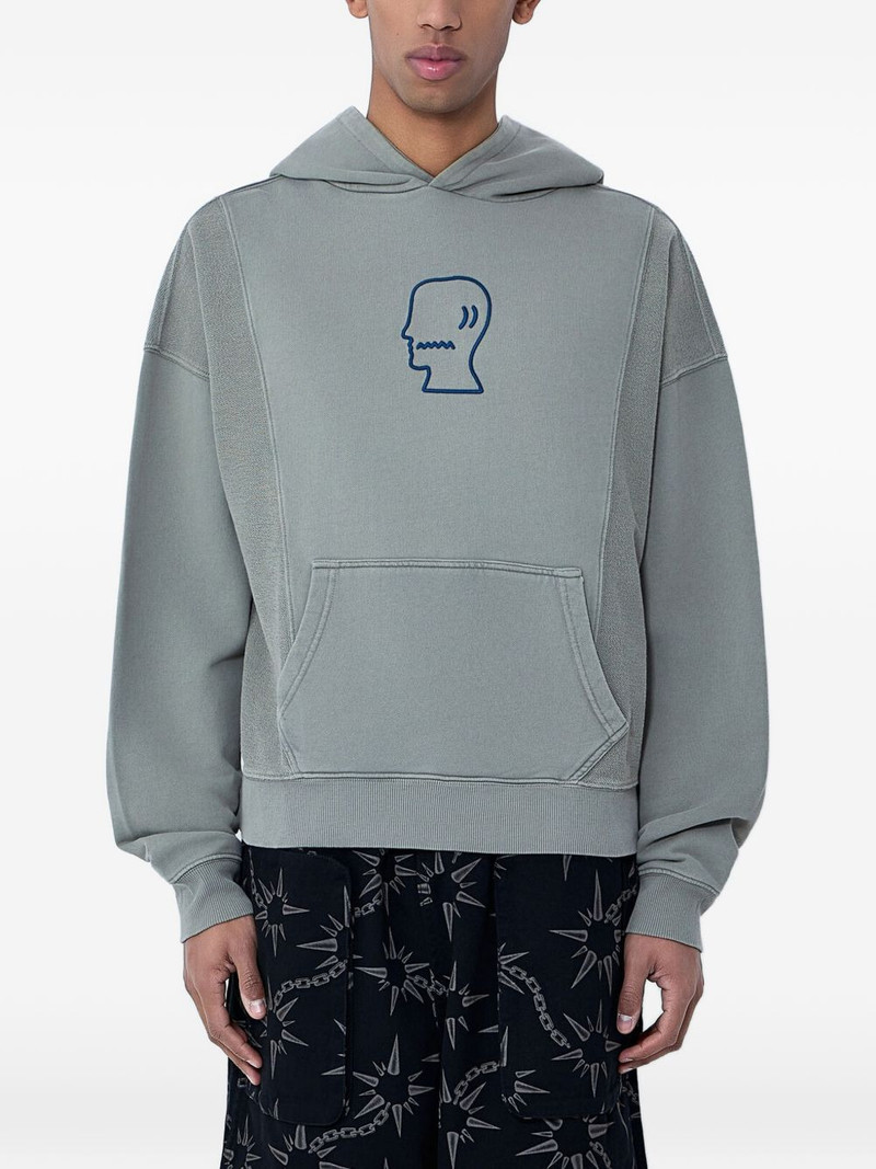 graphic-motif hoodie 1