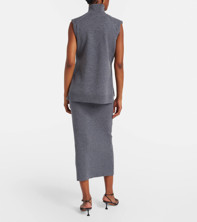 Layered wool and cashmere-blend maxi dress 3