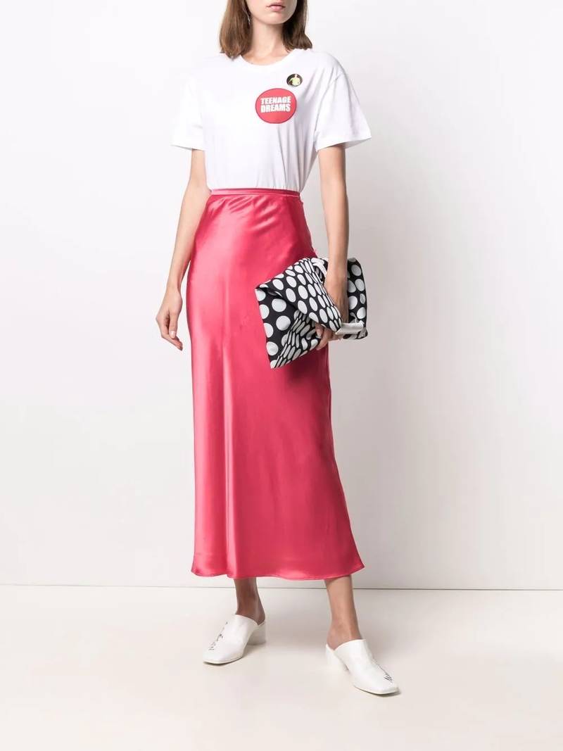 Raf Simons Teenage Dreams-patch cotton T-shirt outlook