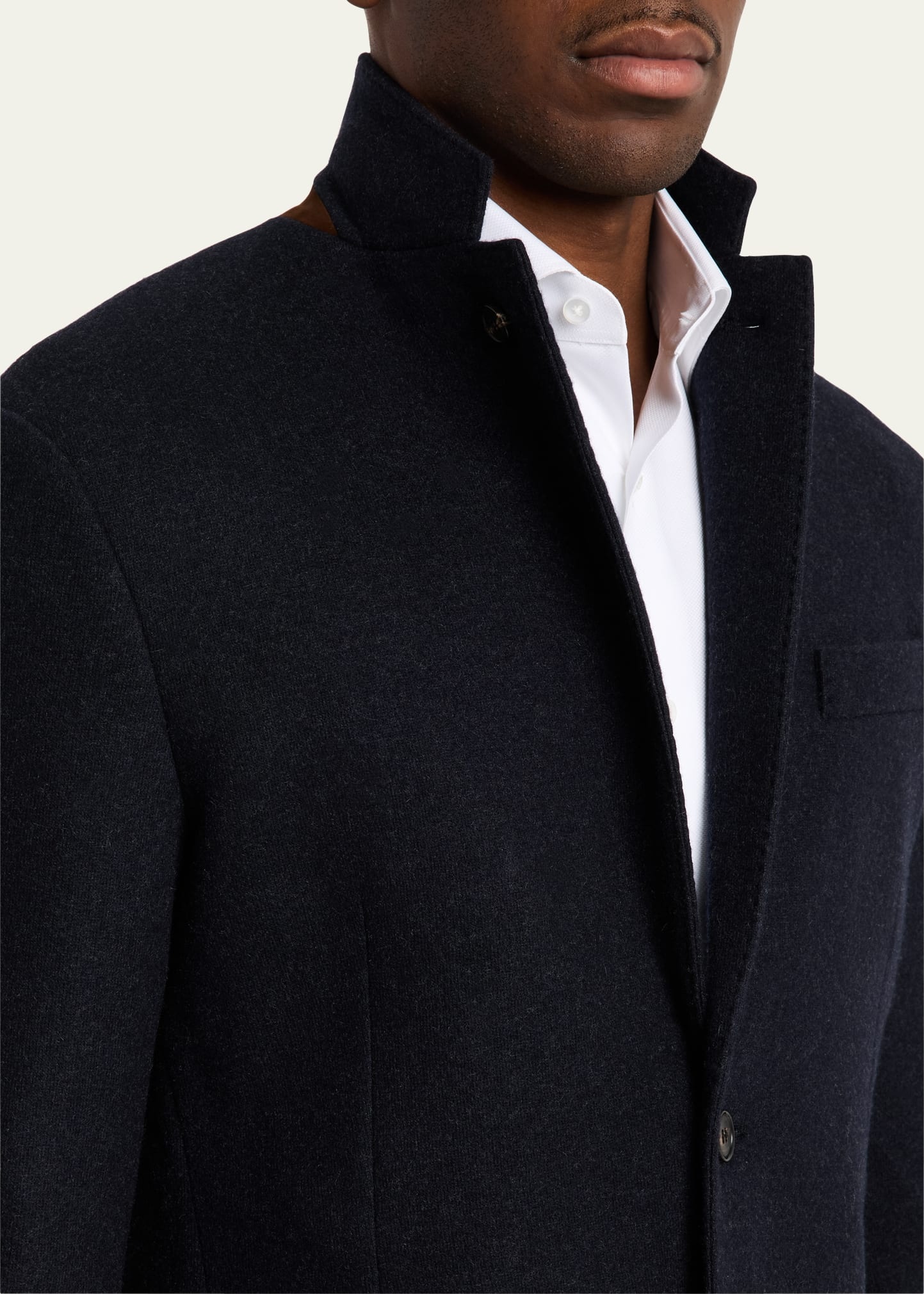 Men's Cashmere Single-Breasted Sweater Jacket - 6