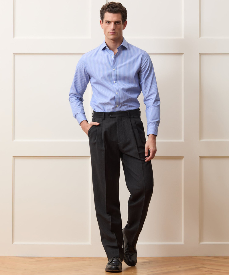 TODD SNYDER Italian Striped Linen Wythe Trouser outlook