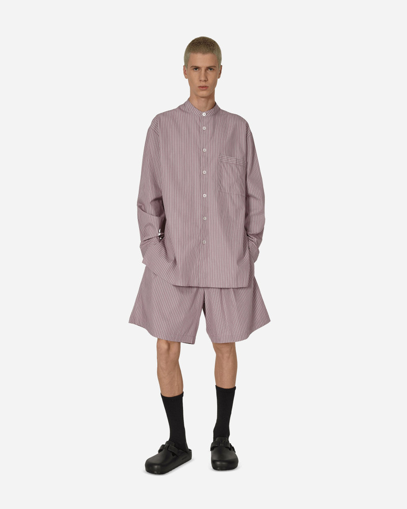 TEKLA Birkenstock Stripes Longsleeve Shirt Mauve outlook