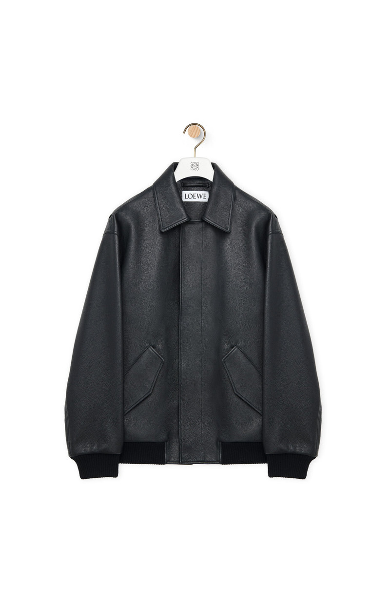 Bomber jacket in nappa calfskin 1