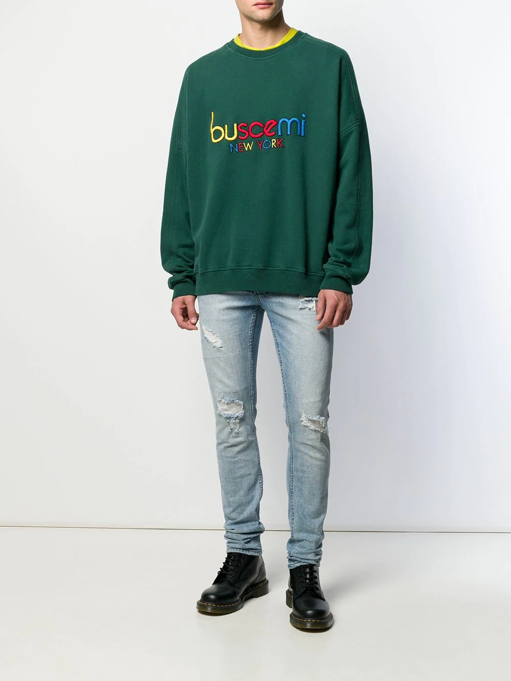 embroidered logo sweatshirt - 2