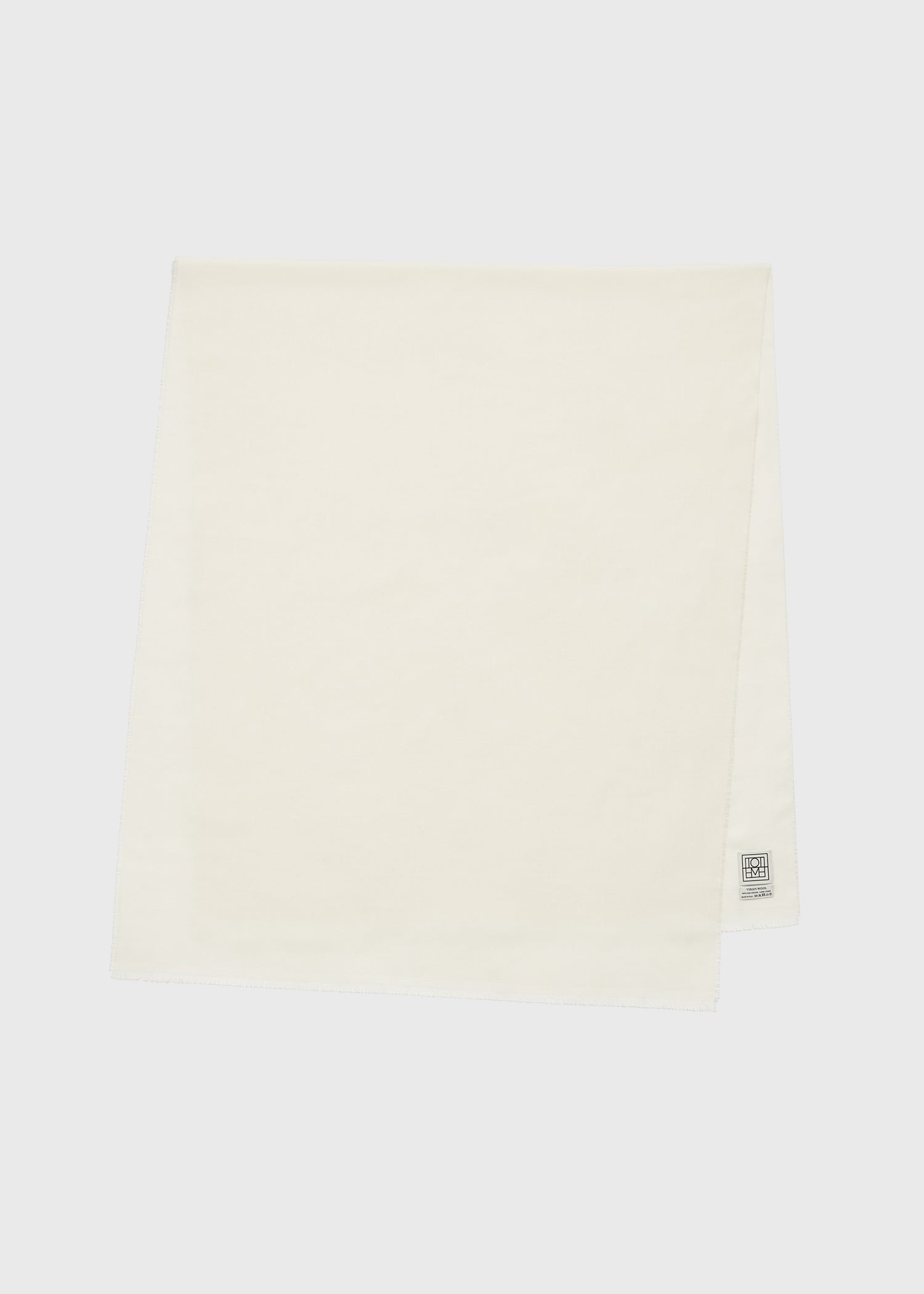 Light wool scarf white - 5