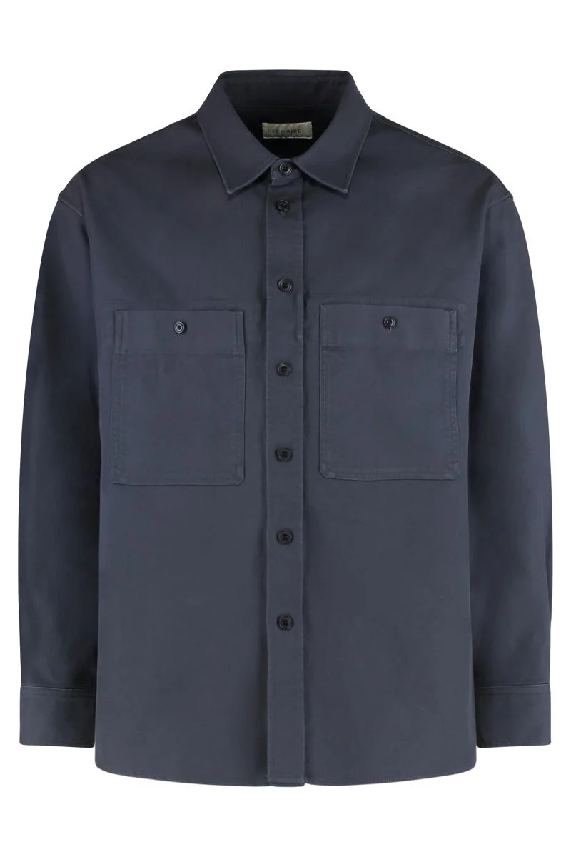 Lemaire Overshirt Utility In Cotton - 1