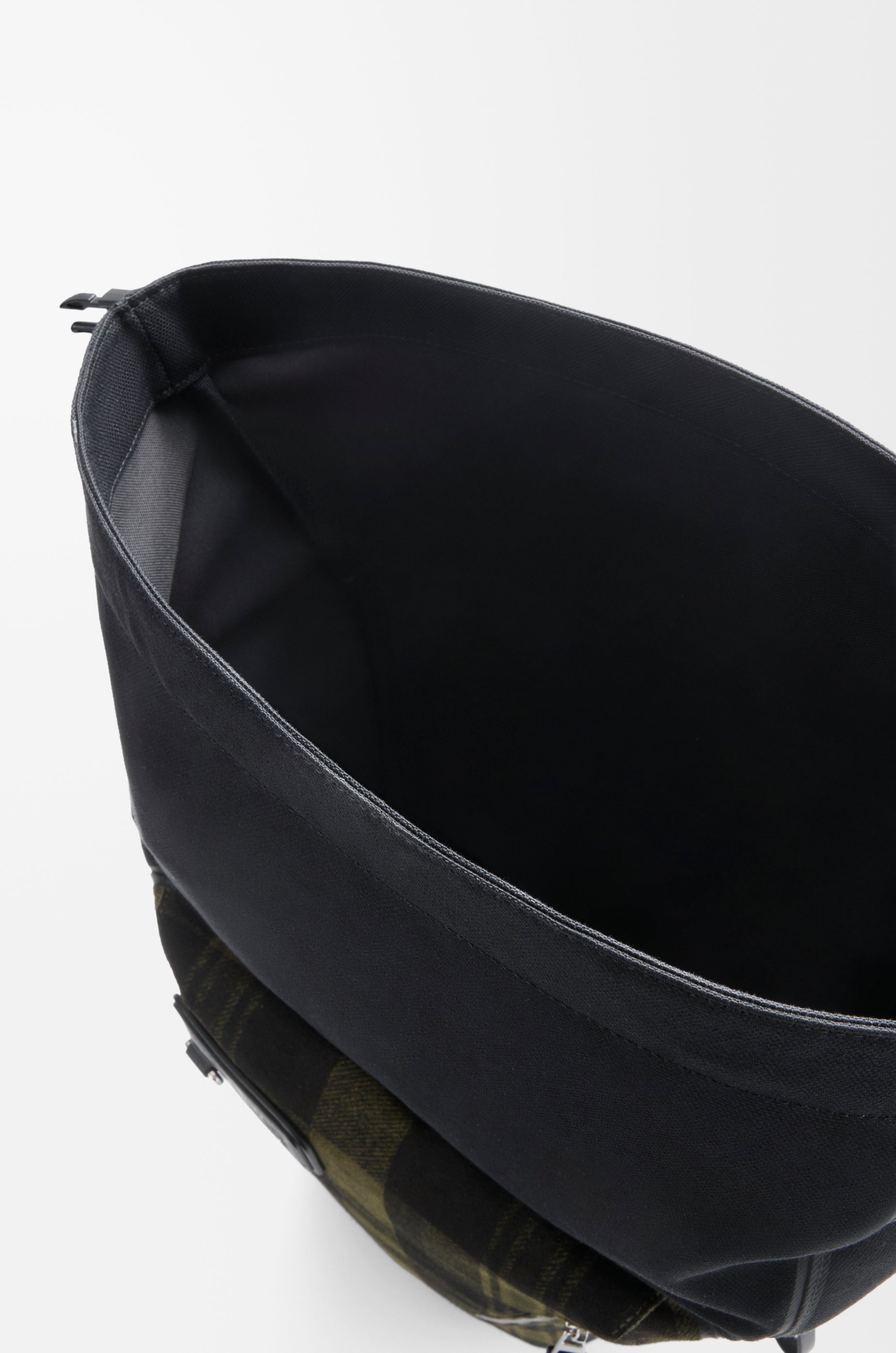 Flex roll-top backpack in canvas and brushed suede - 4