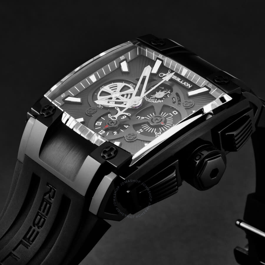 Rebellion - Rebellion Re1 Chronograph Automatic Black Dial Men's Watch RB.RE1.CH.SB.AB - 2