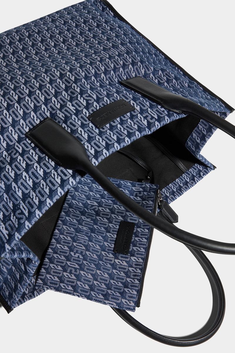 D2 MONOGRAM NEWS SHOPPING BAG 5
