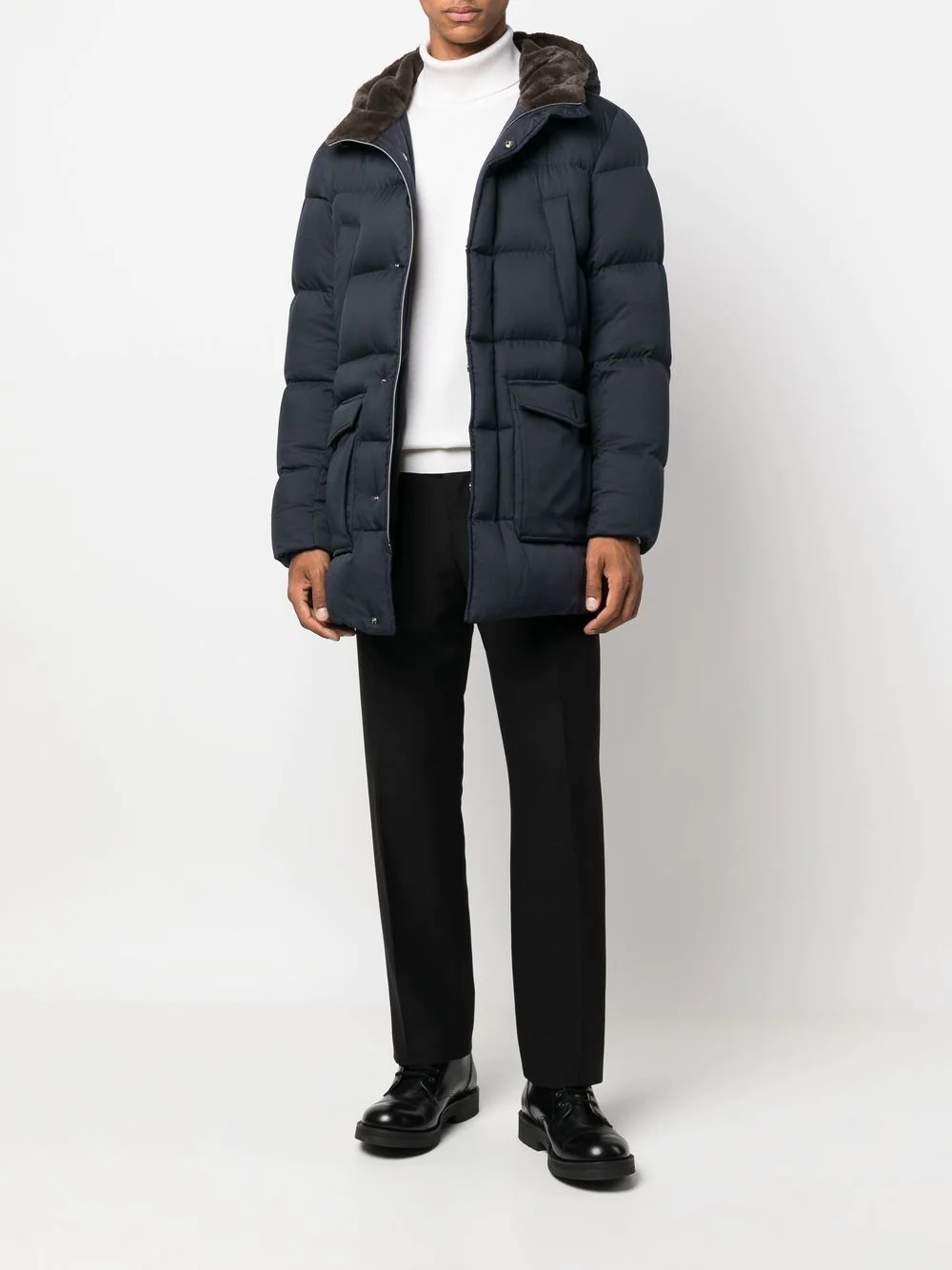 hooded puffer coat - 2