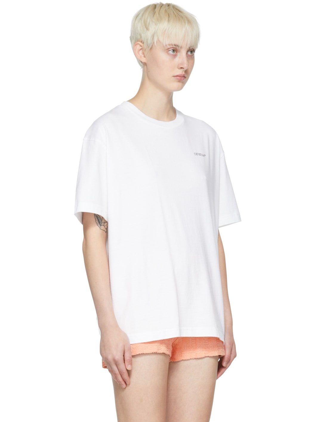 Tシャツ・カットソー OFF WHITE Women Tunic Tops OWAD258F24JER0010110 WHITE Off White T Shirt Womens | eBay