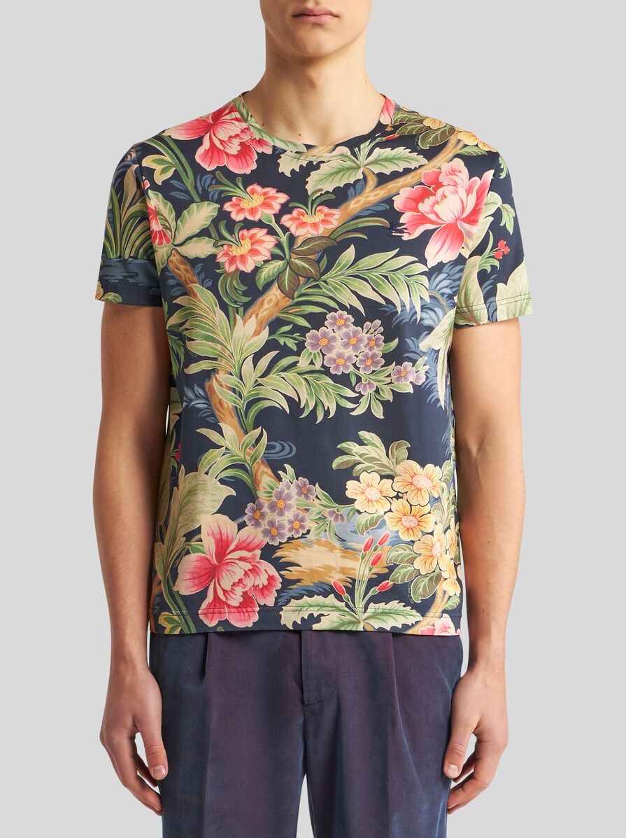 T-SHIRT WITH FLORAL PRINT - 2