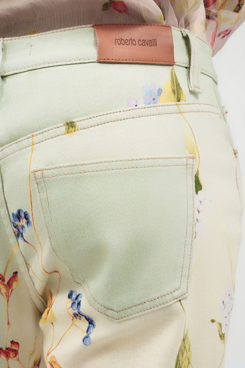 Miami Flowers Print Flare Pants 7