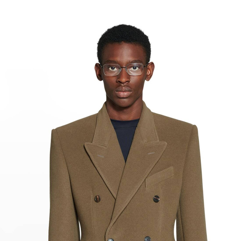 Men's Hourglass Coat in Dark Beige 5