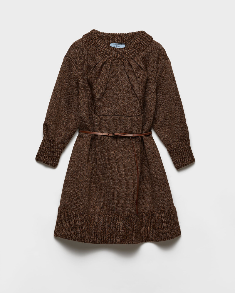 Mouliné wool mini-dress 1