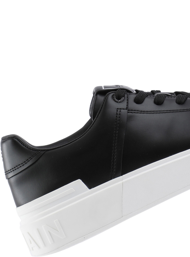 Balmain B-Court trainers in calfskin outlook