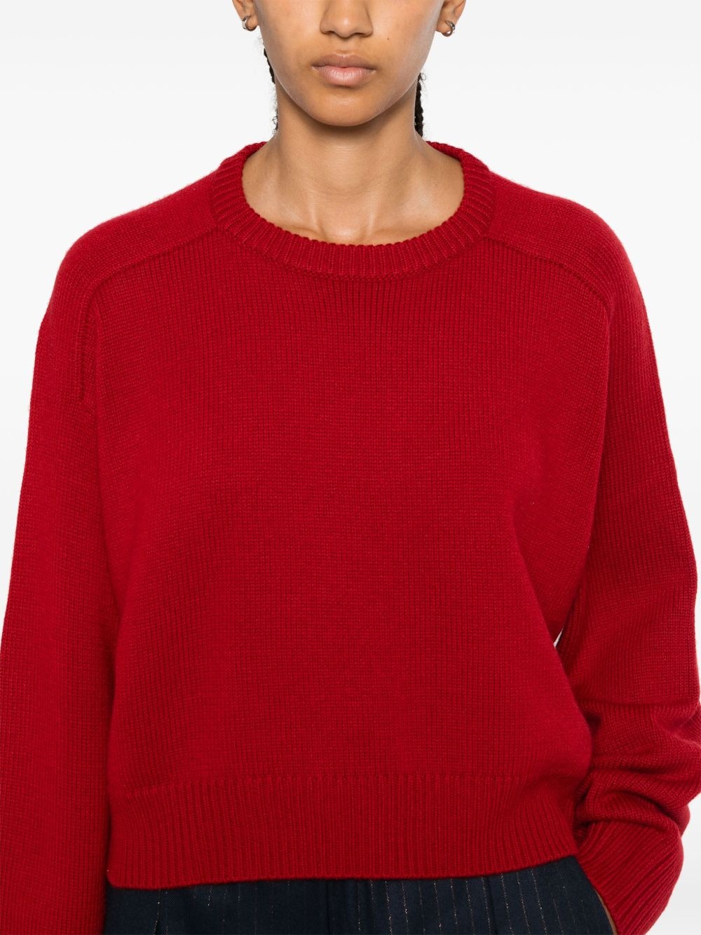 logo-embroidered sweater - 5
