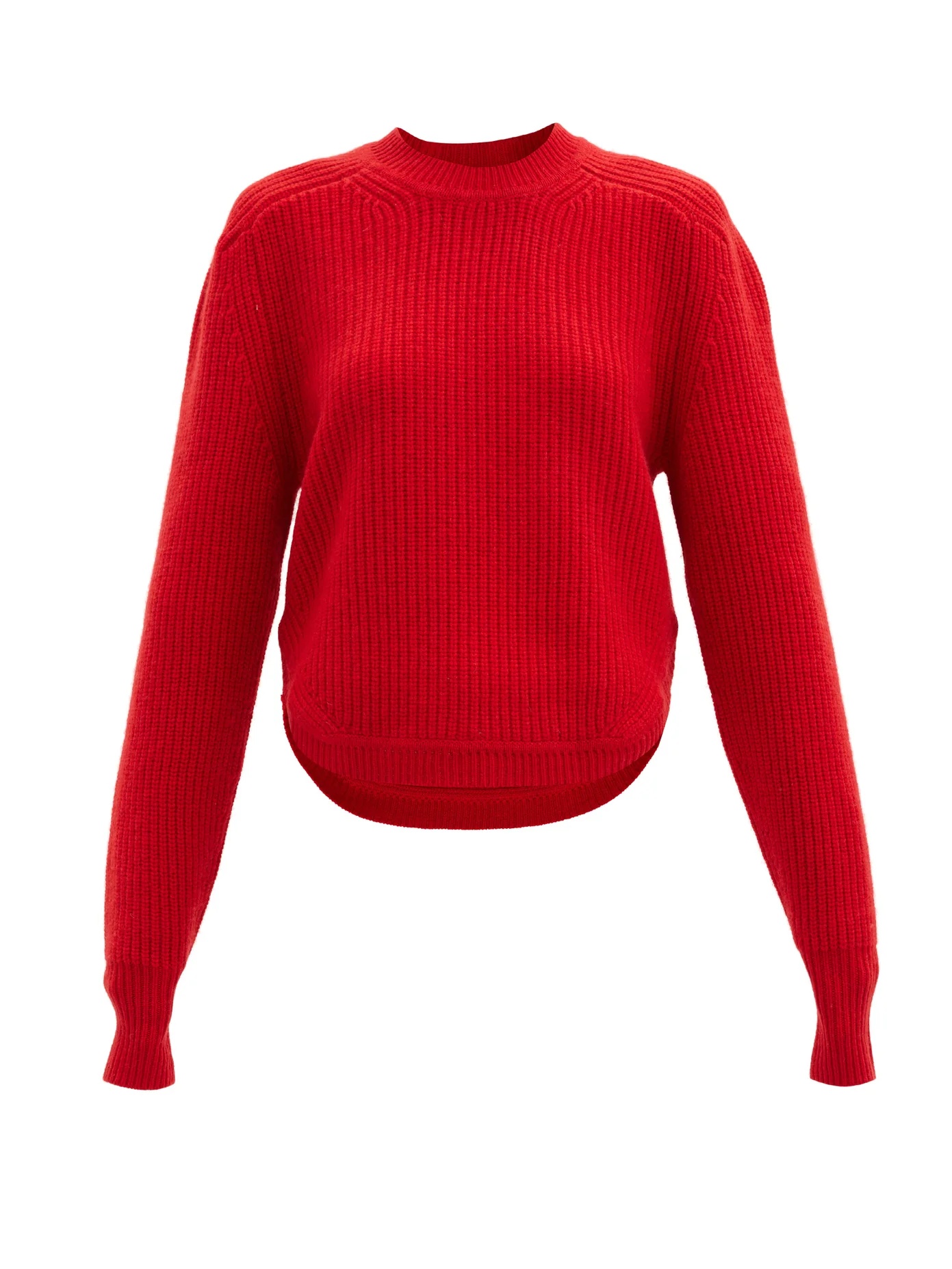 Brent puff-sleeve cashmere and wool-blend sweater - 1