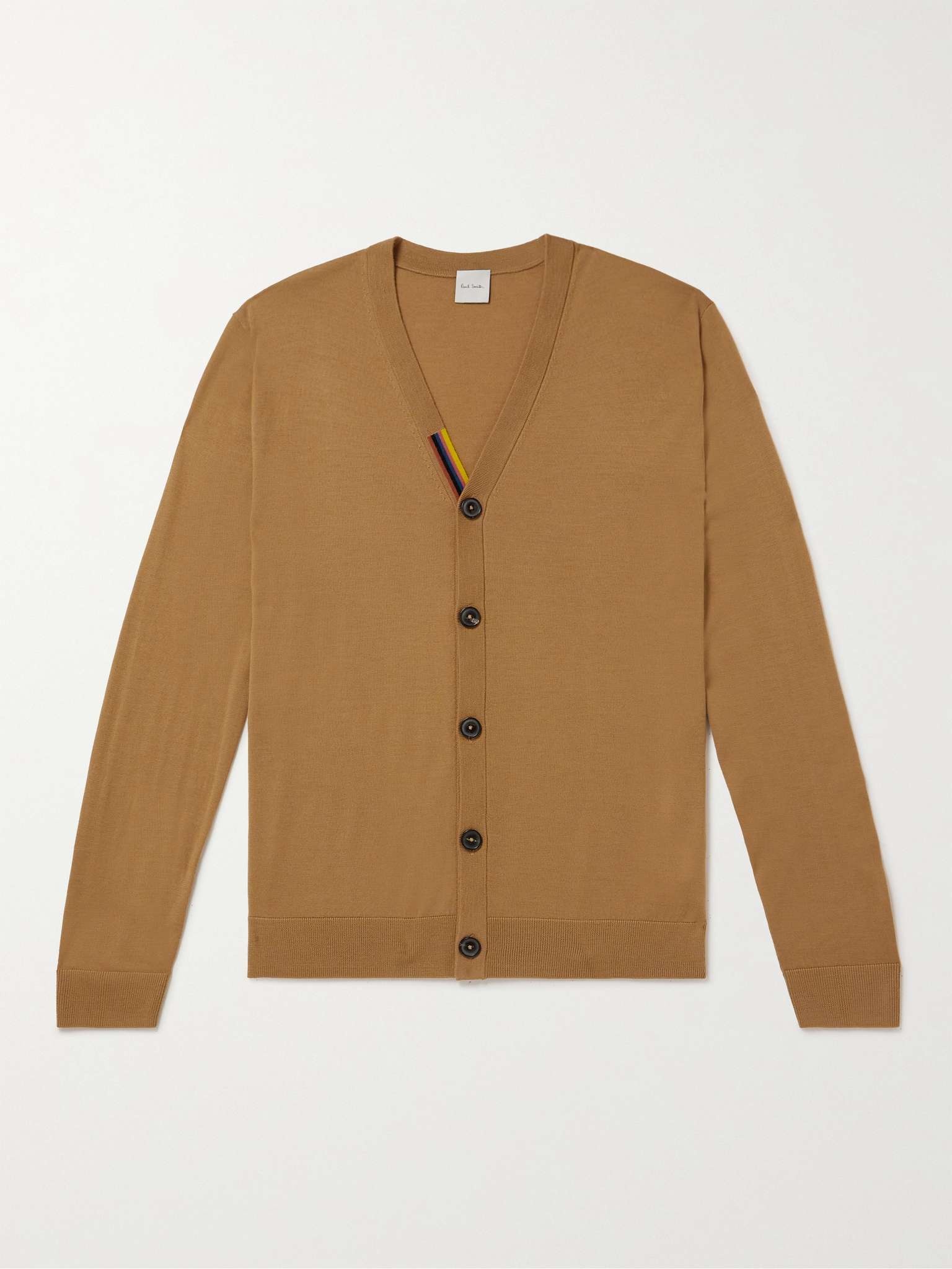 Striped Merino Wool Cardigan - 1