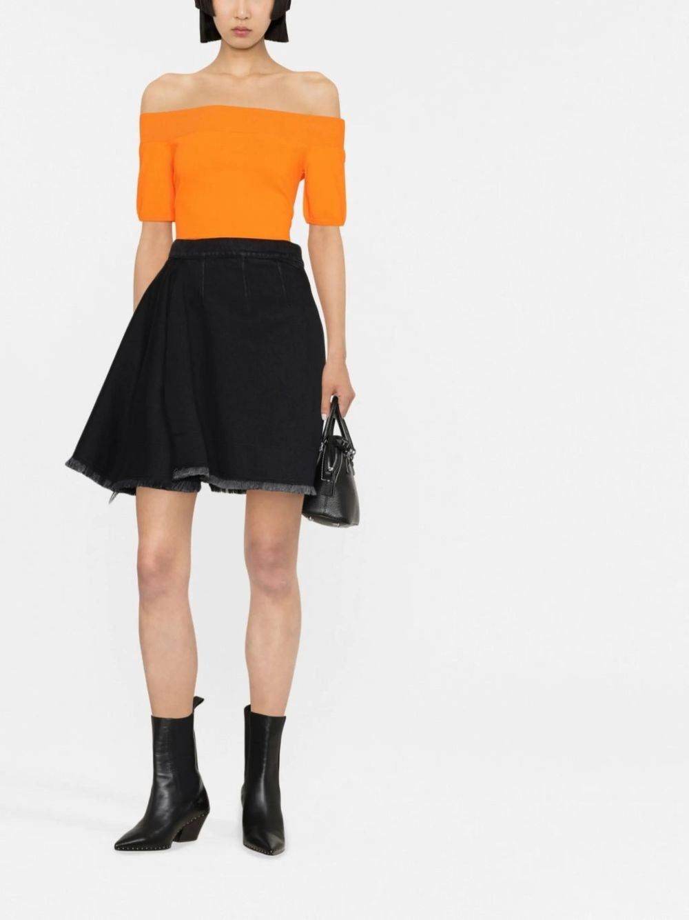 high-waisted A-line skirt - 2