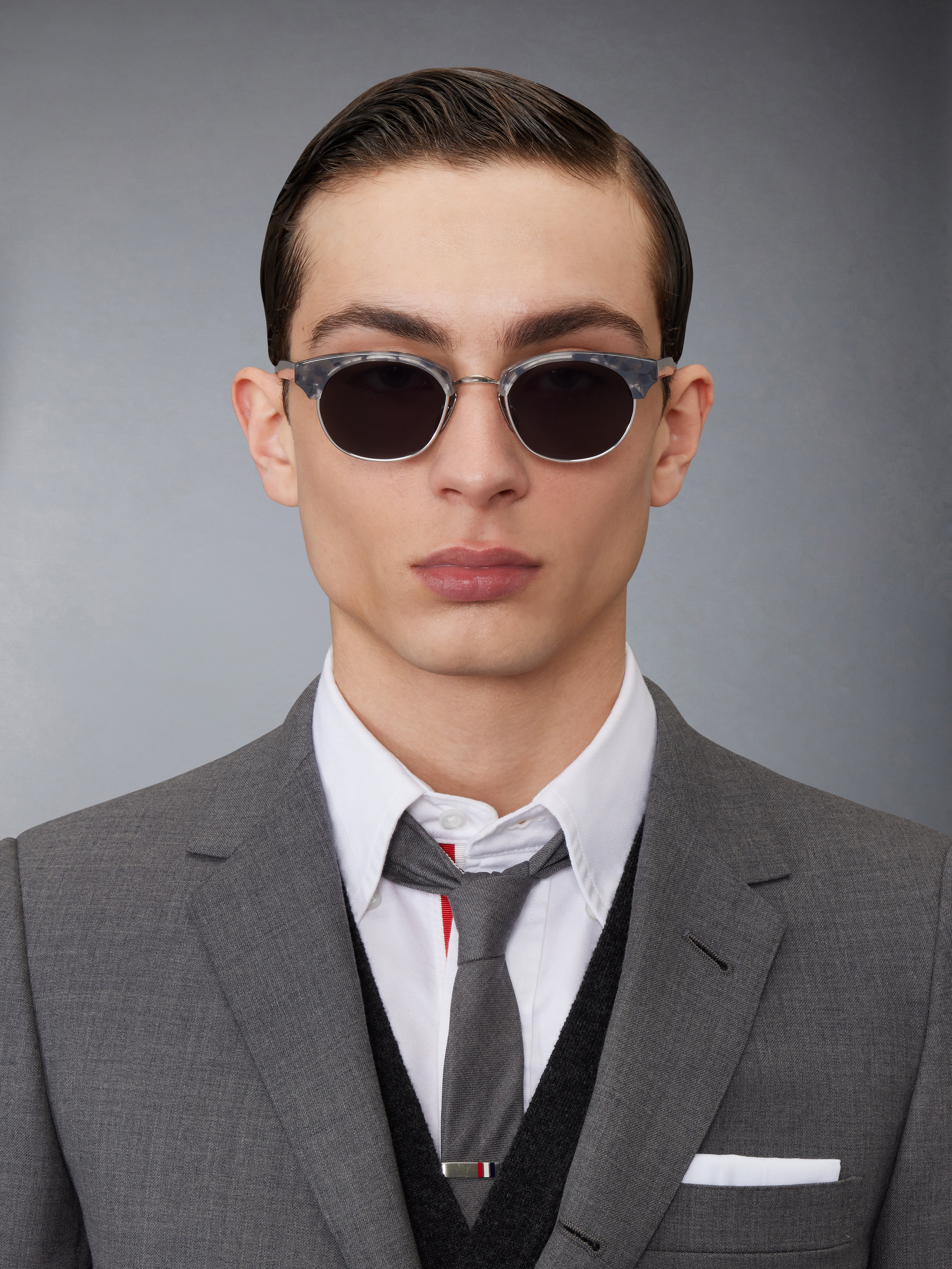 Tortoise Acetate And Titanium Oval Sunglasses - 2