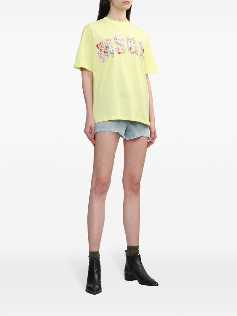 AGOLDE Parker raw-cut denim shorts outlook