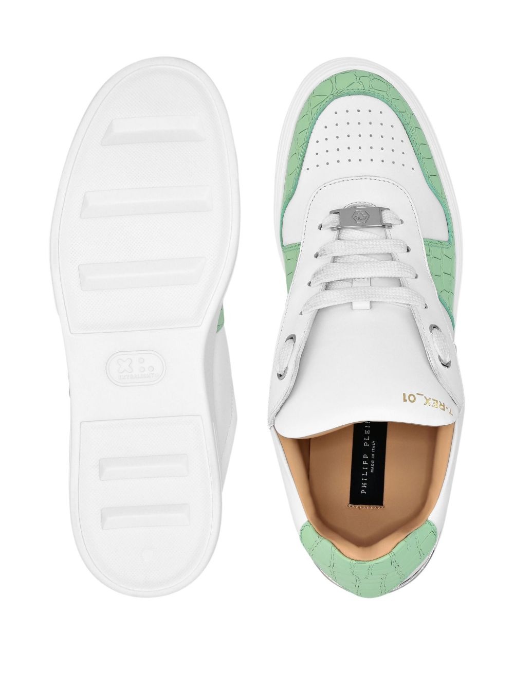 logo-plaque sneakers - 3