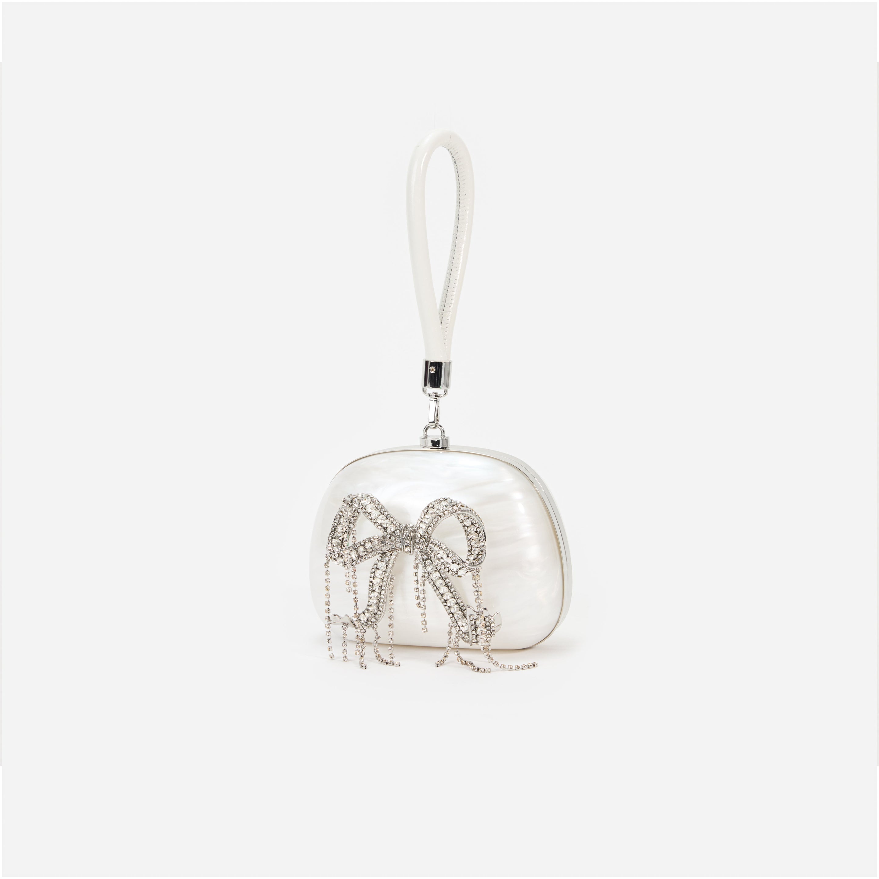 Pearl Top Handle Clutch Bag - 2