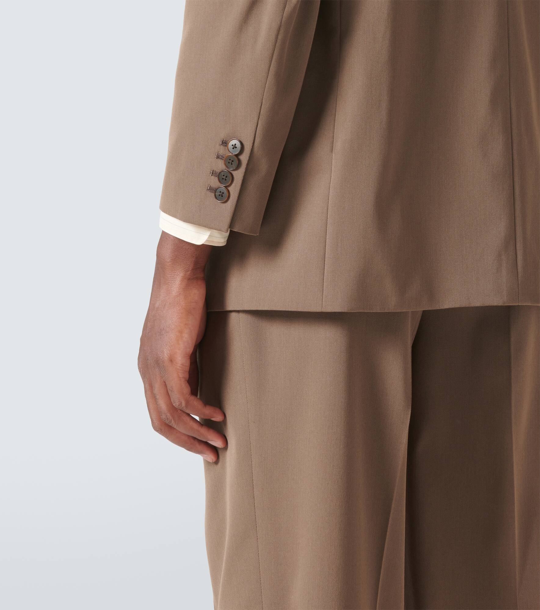 Wool gabardine blazer - 7