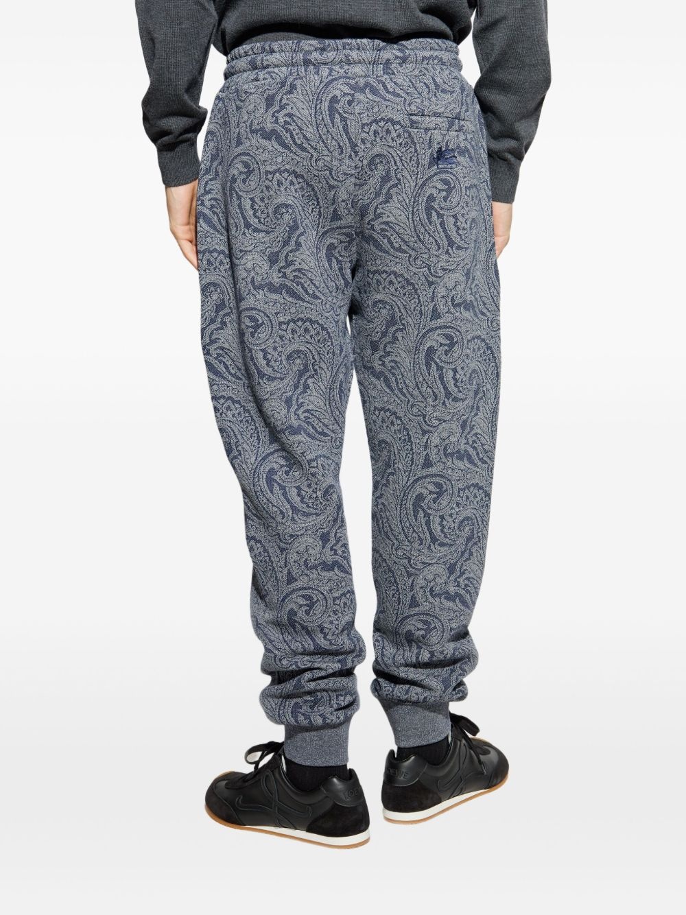 paisley-print drawstring track pants - 4