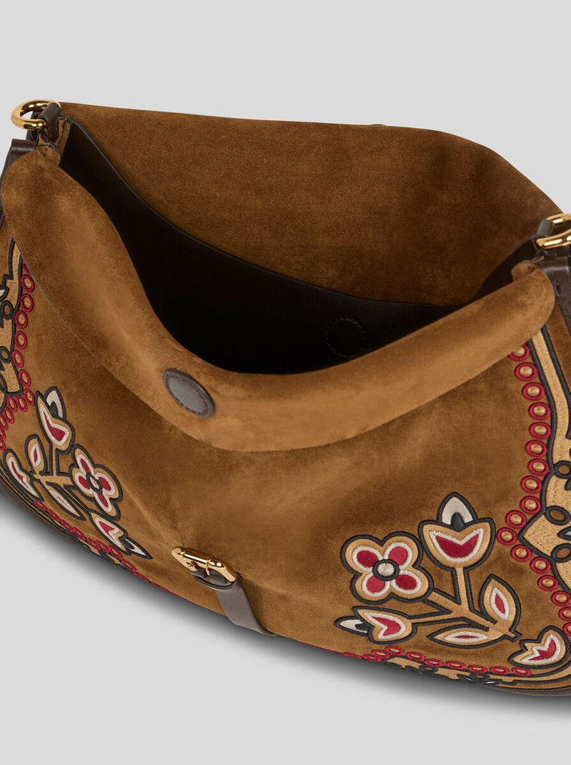 MAXI SUEDE PONY BAG WITH EMBROIDERY 4