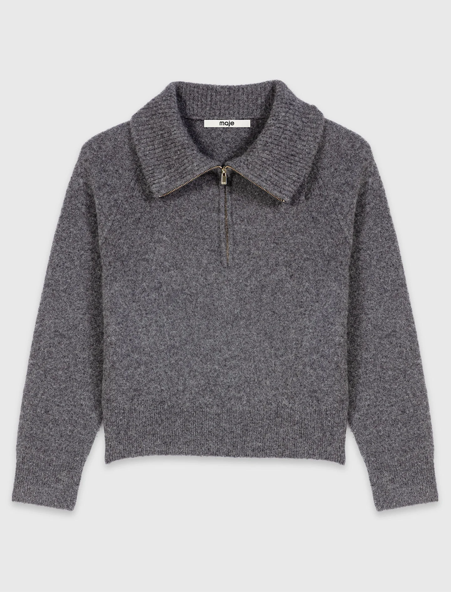 Zip-neck yak sweater - 1