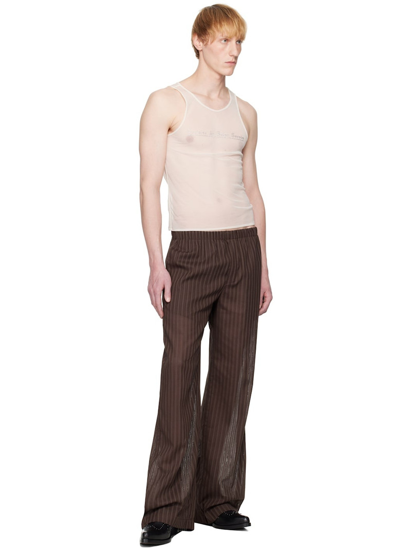 LUDOVIC DE SAINT SERNIN Brown Boxer Trousers outlook