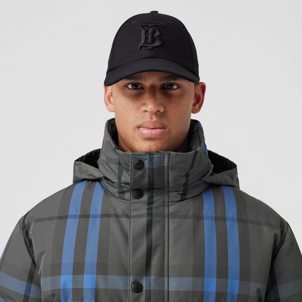 Packaway Hood Reversible Check Nylon Puffer Jacket - 6