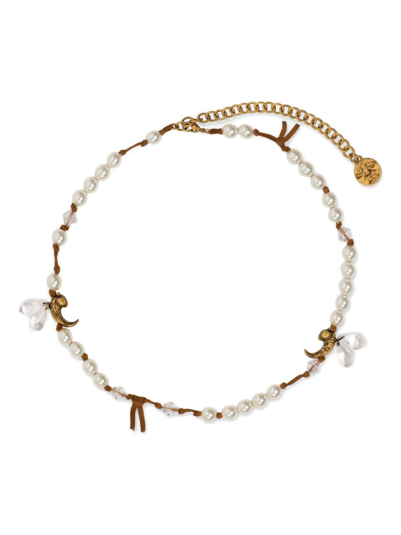 pearl bee-embellished necklace 1