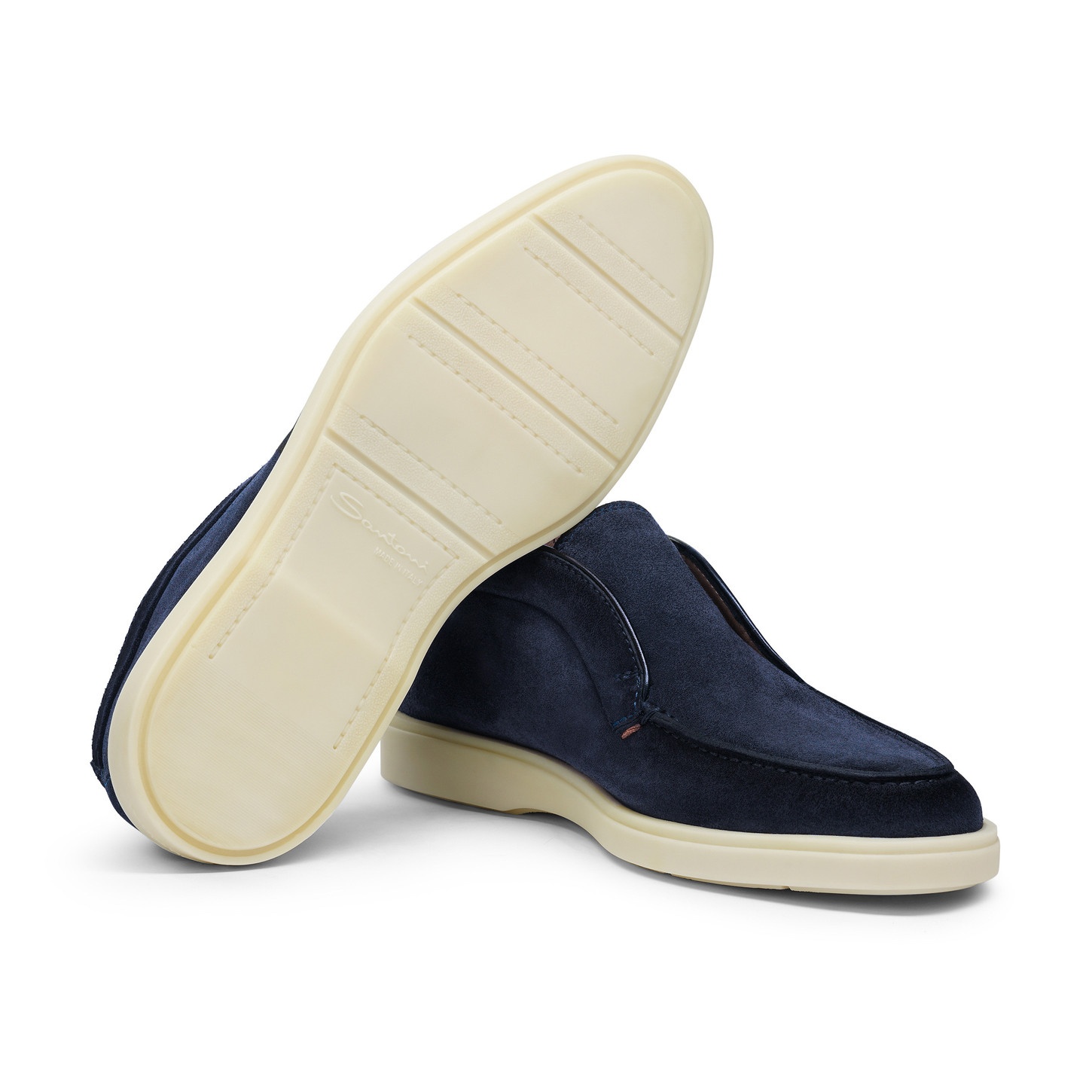 Men's blue suede desert boot - 4