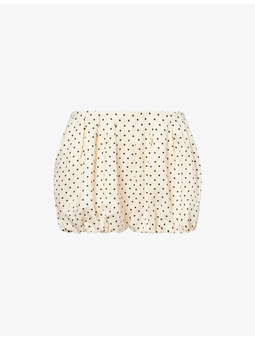 Lucia Polka Dot-Pattern Linen Shorts - 1