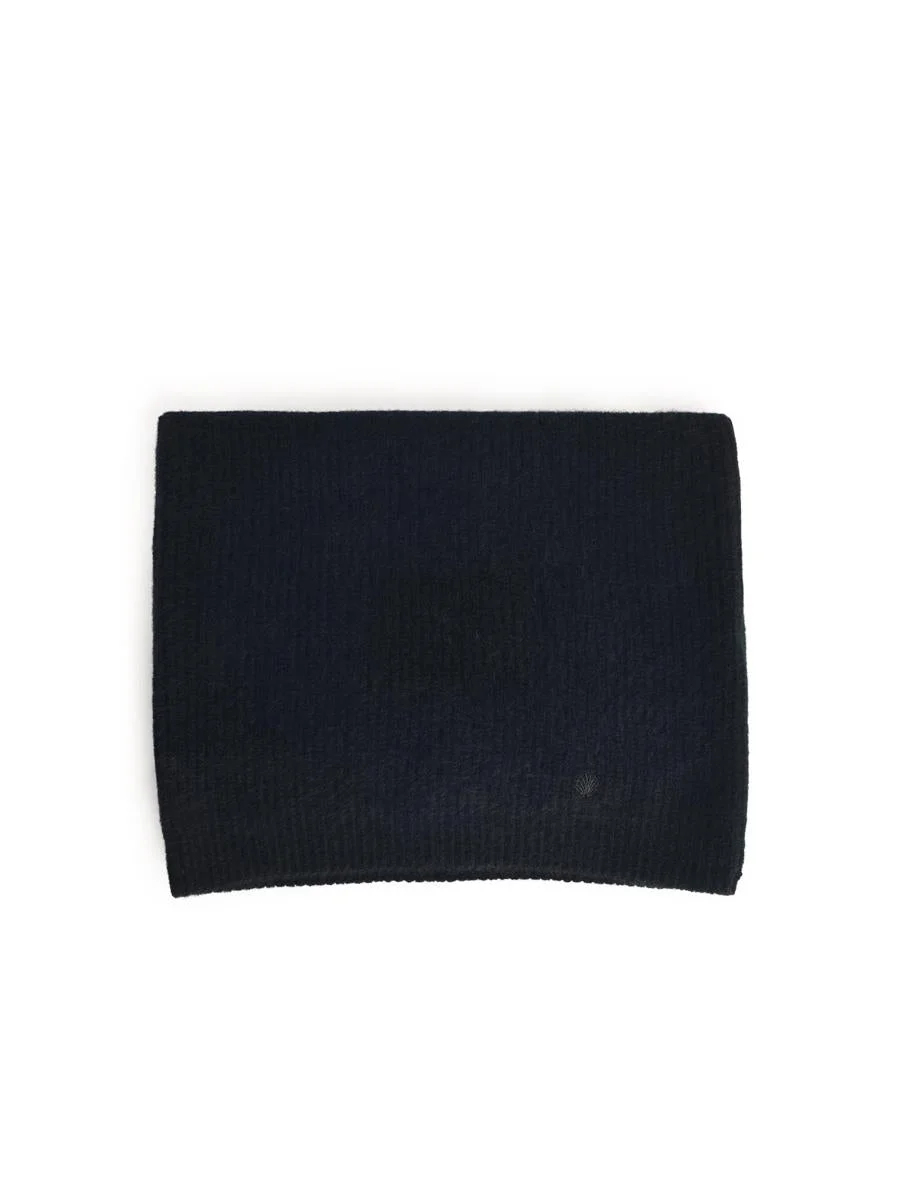 Loulou De Saison 'Emry' Black Cashmere Snood Scarf - 1