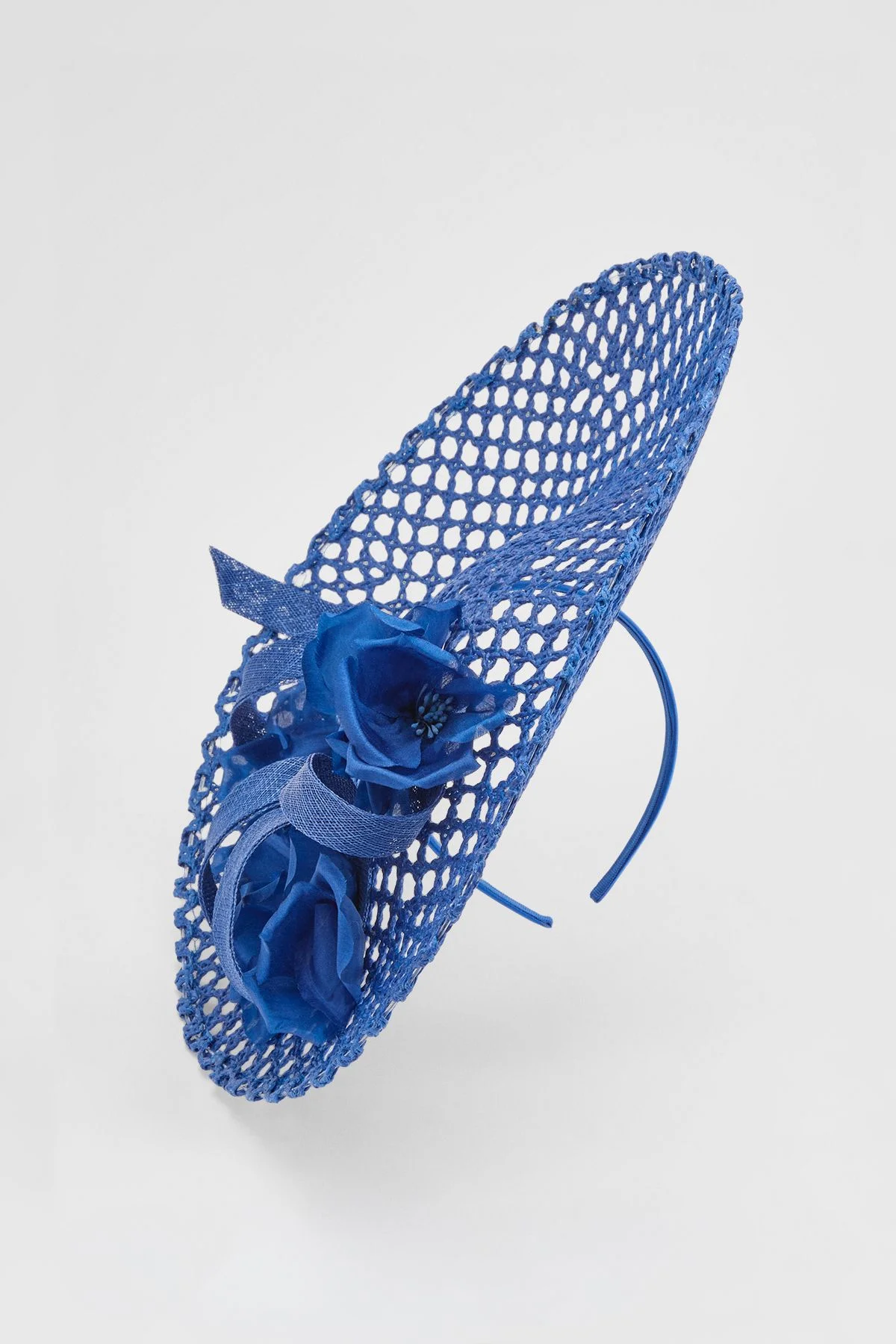 Open Weave Floral Fascinator - 1