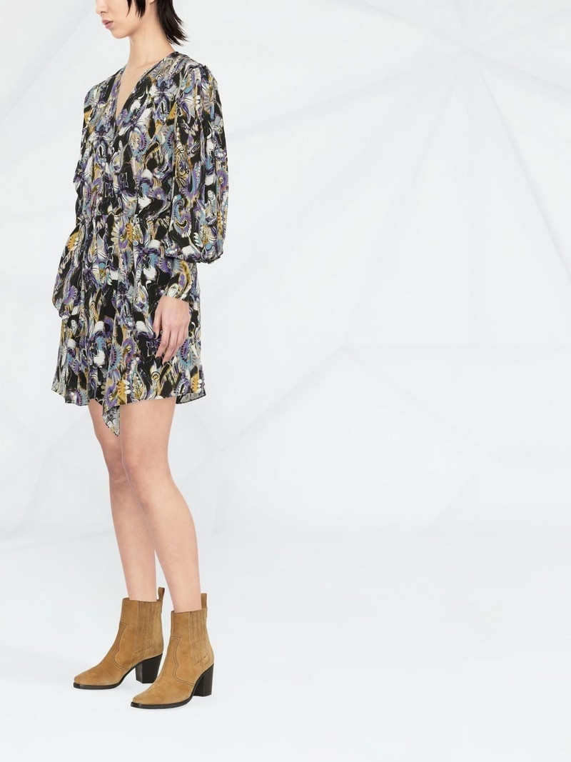 graphic-print long-sleeve dress 3