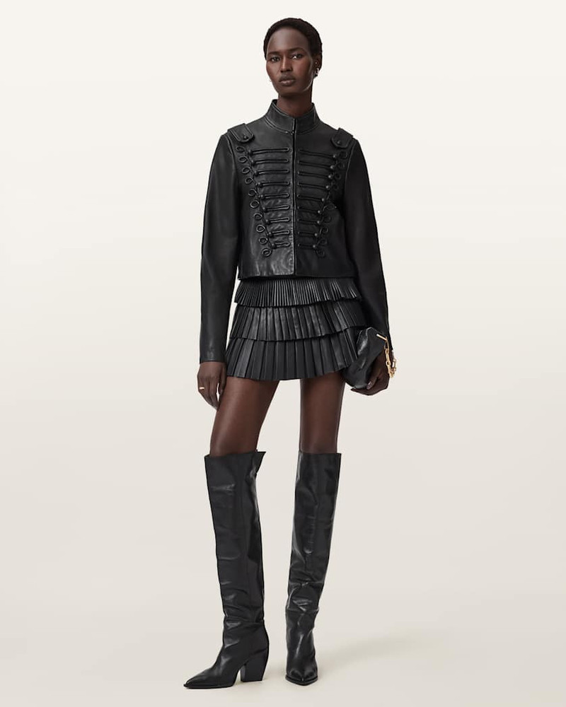 RUMMY CROPPED LEATHER JACKET 3