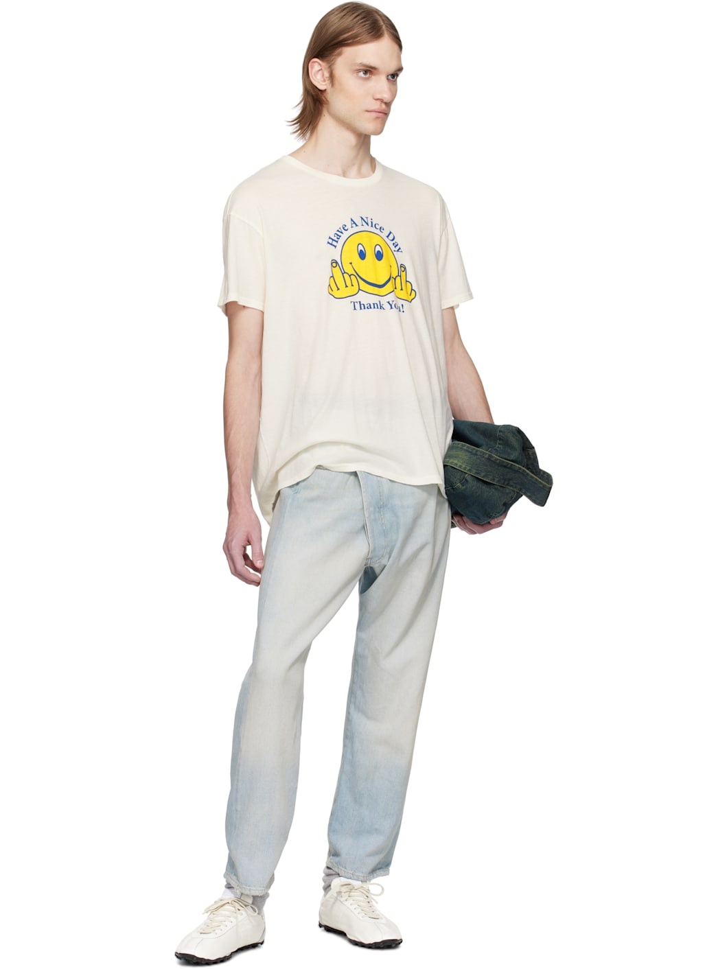 Blue Crossover Jeans - 4