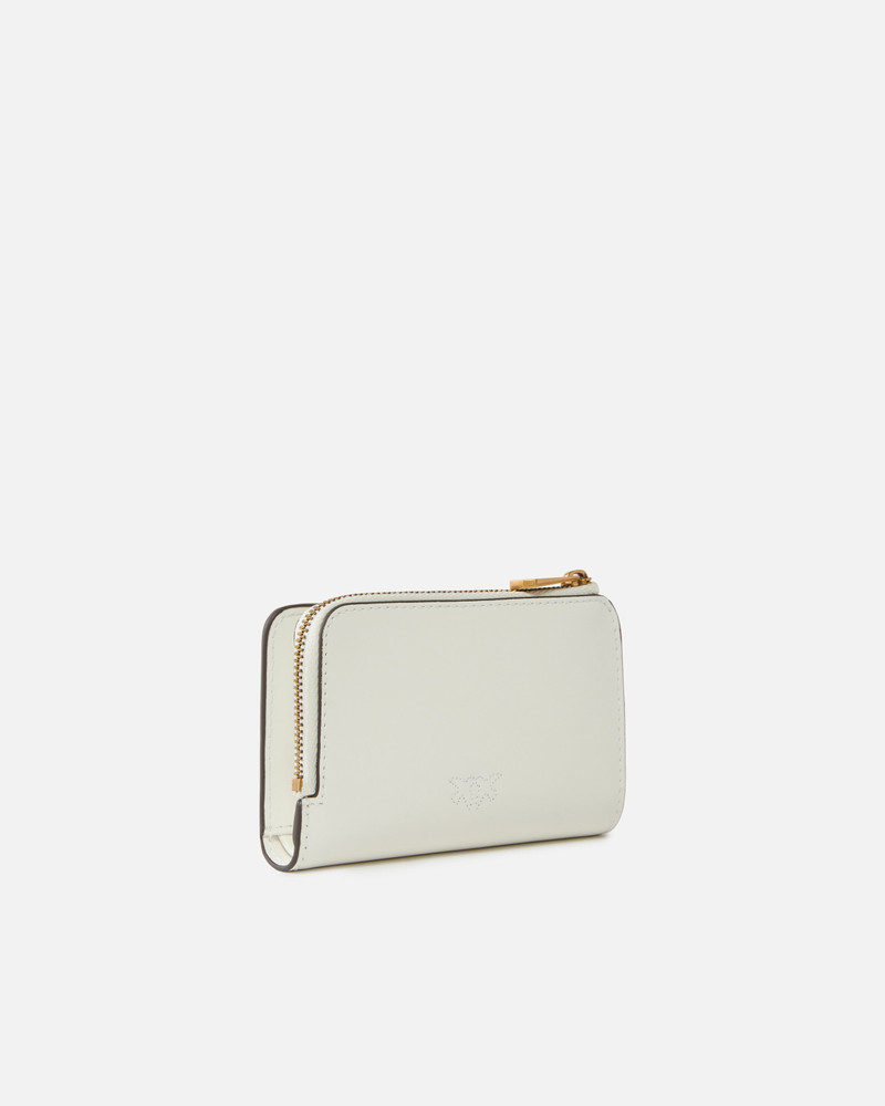 PINKO MINI WALLET IN LEATHER WITH LOVE BIRDS outlook