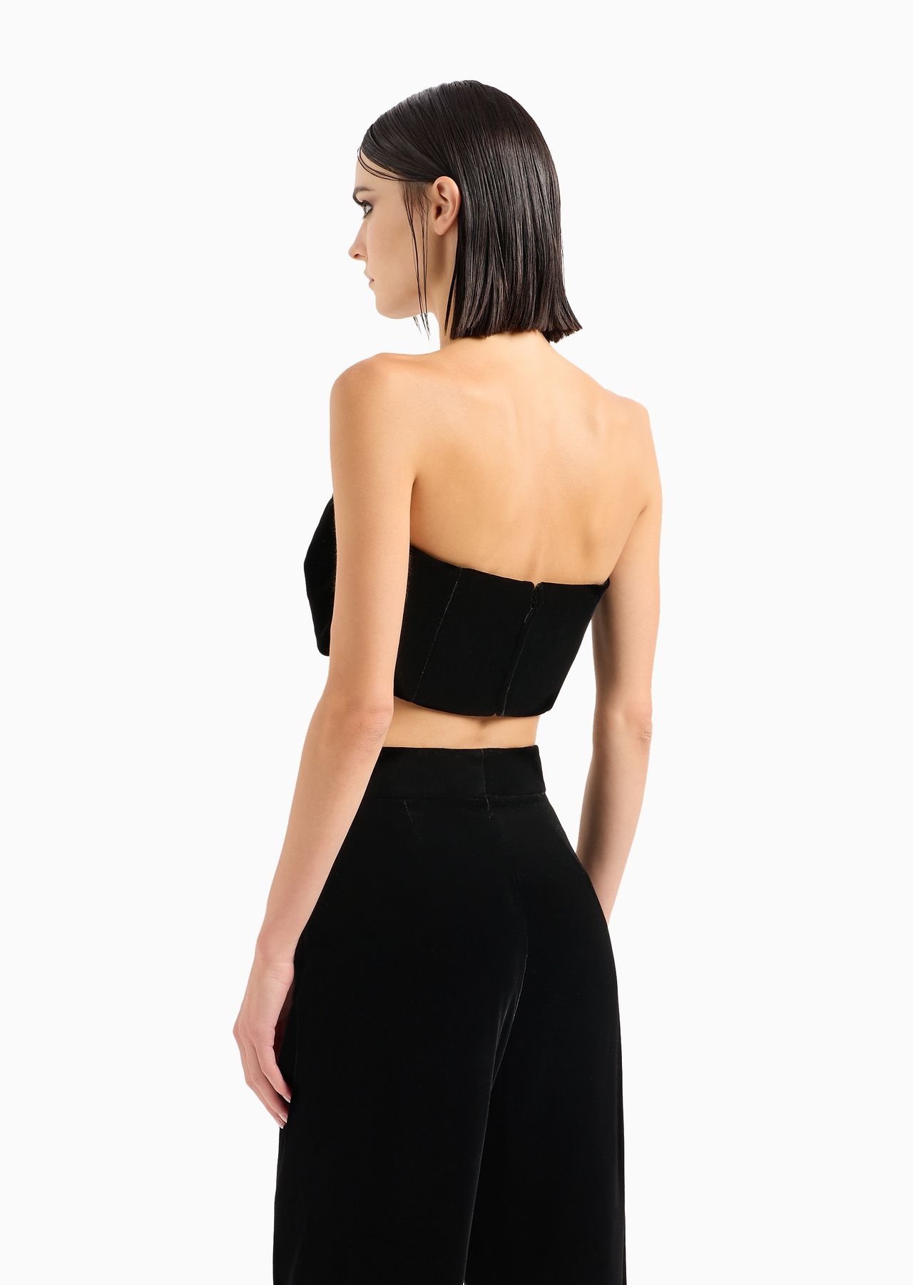 Velvet bustier top - 3
