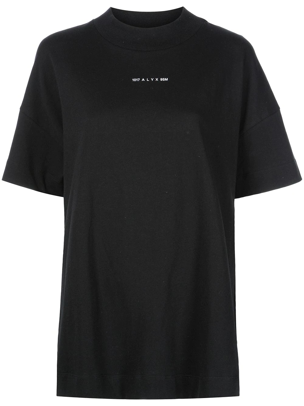 logo mock-neck T-shirt - 1