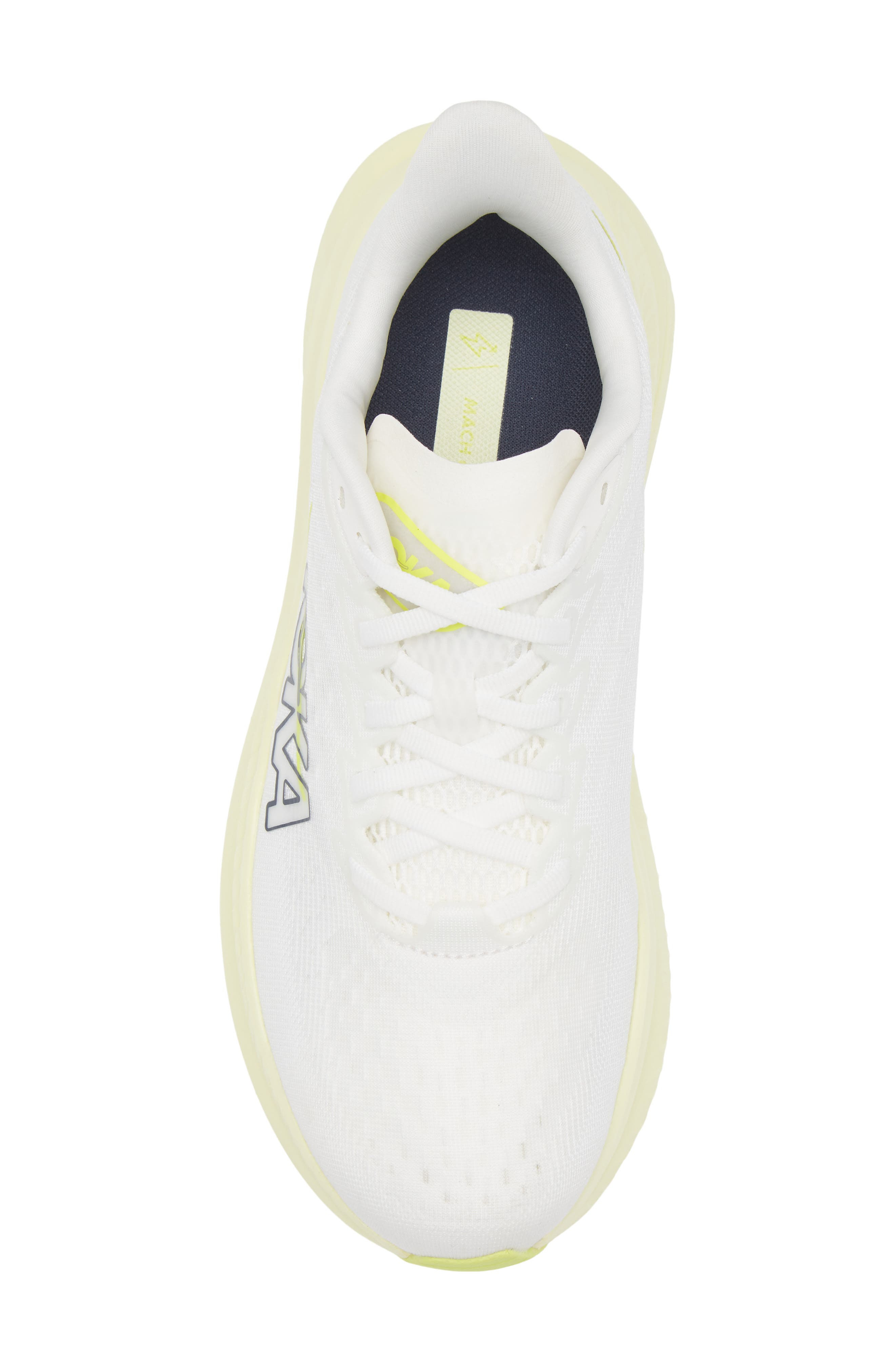 HOKA Mach 6 Running Shoe in White /Neon Hoka Citrus at Nordstrom - 5