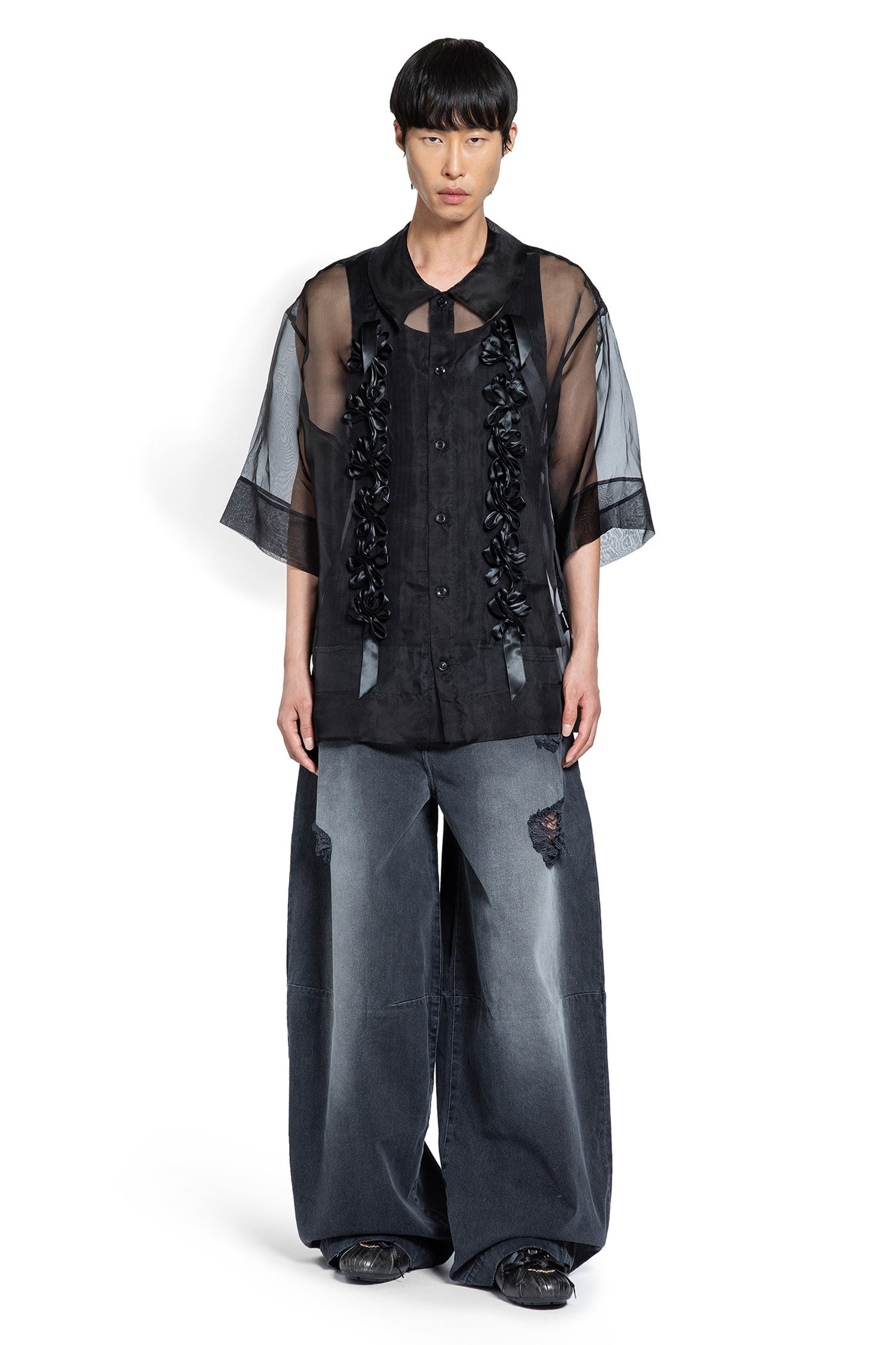 Ribbon Daisy Chain Boxy Shirt - 4