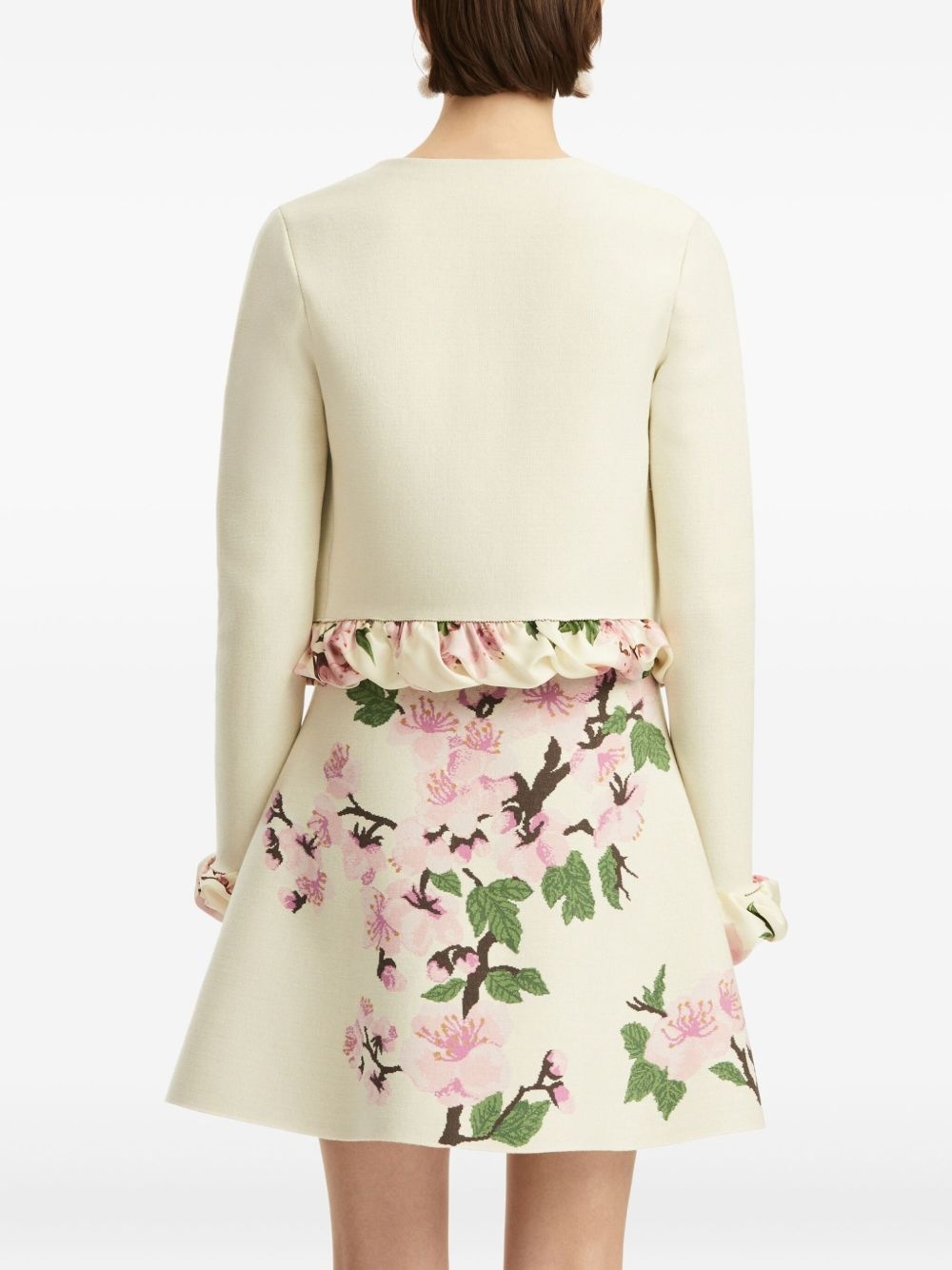 printed-trim jacket - 4